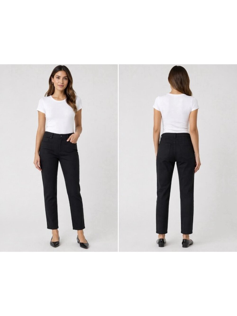 Eileen Fisher P Petite Navy Organic Linen Pant Pocket Quiet Luxury NEW